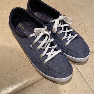 Keds Women's Denim Blue Sneakers Chambray Dream Memory Foam Casual Shoes Sz 11